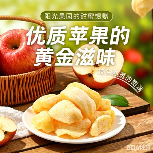 糖渍苹果干大片厚切苹果