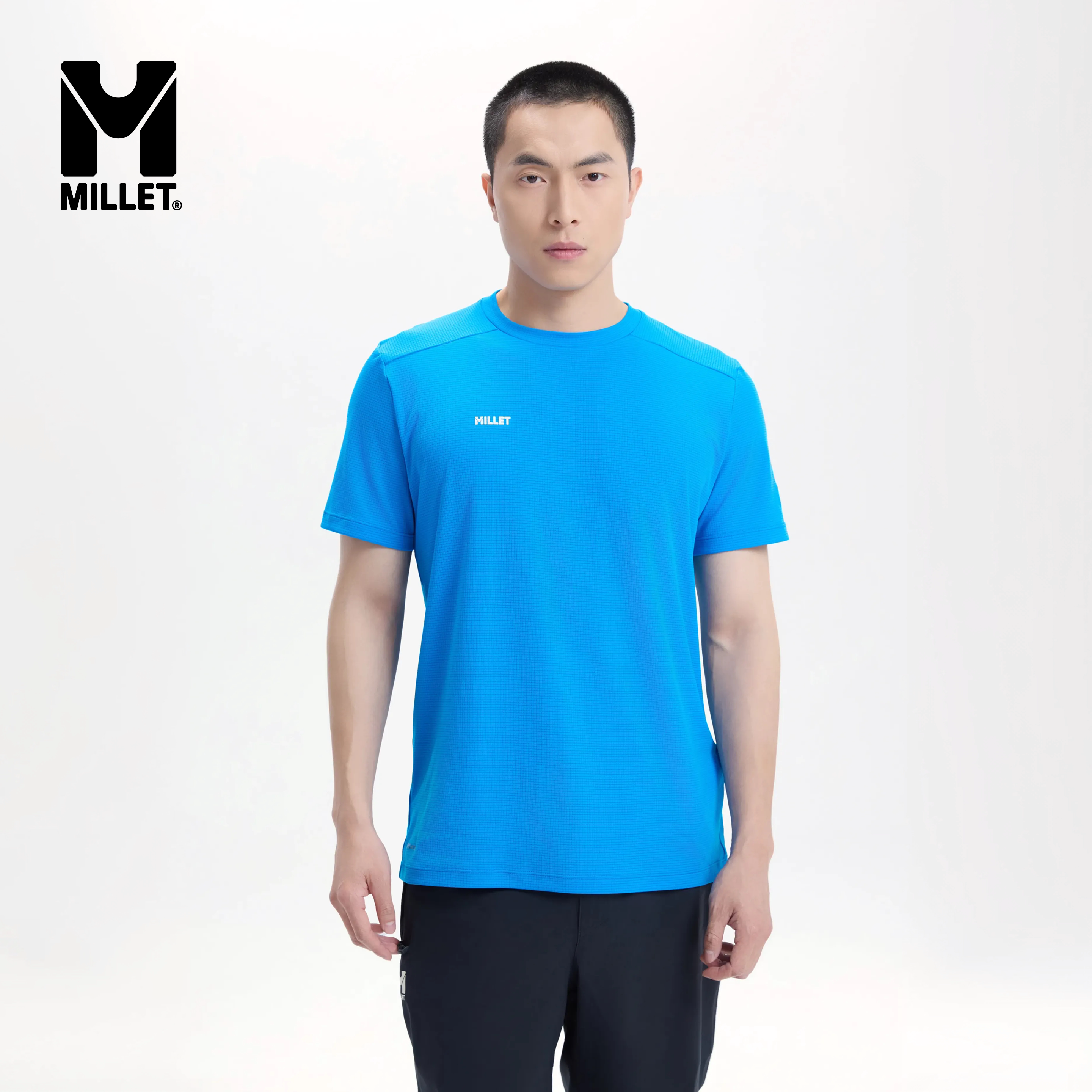 【线上独家】MILLET觅乐FUSION系列男士速干透气户外T恤 MIV9738 - 实物图