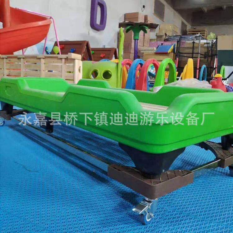 幼儿床托儿童床万向轮床折叠023塑注料床午休床叠叠园塑床