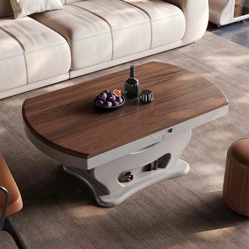 胡桃实木升降茶几组合家居客厅餐桌两用茶台泡茶烧水壶一体茶几