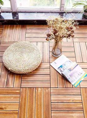 防腐木地板阳台PAU改造户露台外地面铺设室拼接自铺防木水外防腐