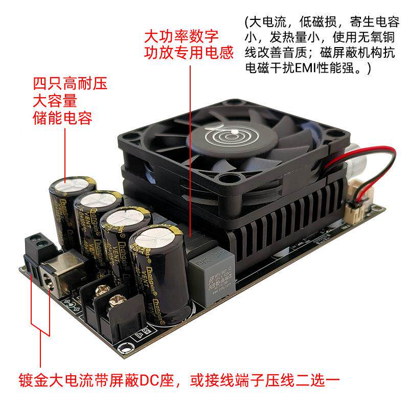 60012有源重低音NZS炮功放板低滤波单声道6通00W频率A音量调节TP3
