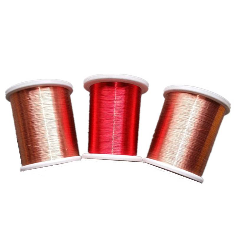 音圈专用漆包线220级超微自粘铜包铝、 自粘微扁线、自粘铝漆包线