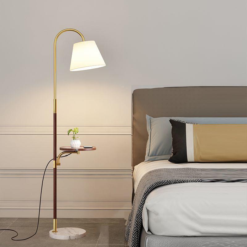 布落地灯式复古轻奢艺客厅沙发边实木美床头卧室书房茶几914台立