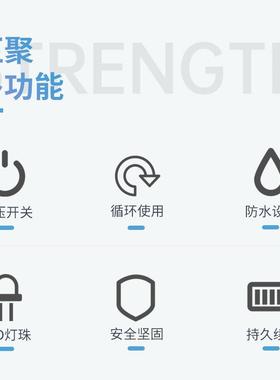 华黑豹WFL-H13强LEDWFL-H13充电锂电电筒远升射手户外家光用防水