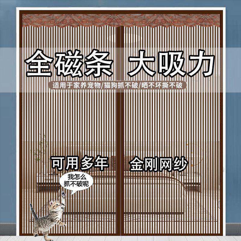 全条金网防蚊磁门帘夏魔术贴季新款家刚用卧室lTJkTlYa防蝇纱门自