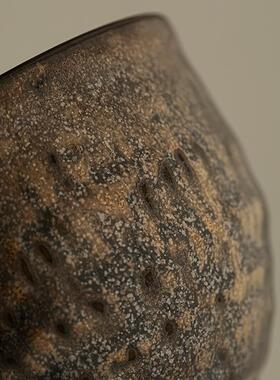 鎏金锈釉茶洗式家用洗茶铁OJC碗茶道零水配件茶桶缸日陶瓷笔洗