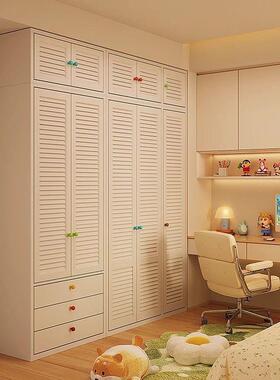 厚铁艺衣柜新款家用卧室现代MDZ简约式金属收纳储加法钢物制衣柜