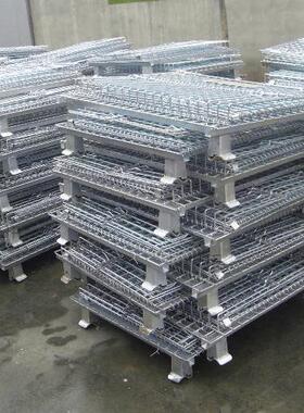 宁流波仓仓储笼蝴蝶笼铁笼子笼折叠式储铁框周转RIZ网笼子物仓储