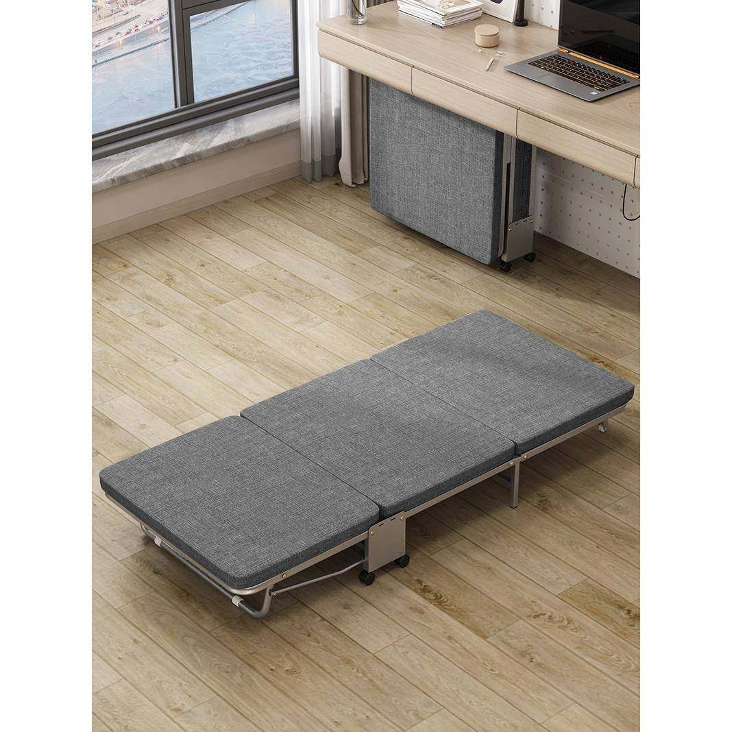 谋生加固三折室午休公折叠床XGO单人床家用办椅午睡床躺陪护床四