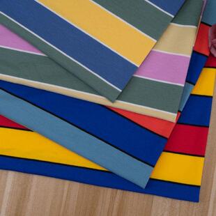 大条恤纹T面料32支针织精梳棉弹JHY力亲肤横条纹汗布180广州现克