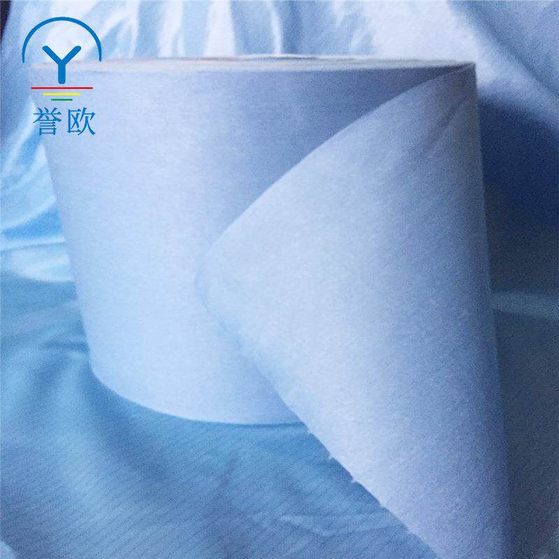 业多用无尘纸擦布拭无纺工布蓝色大卷纸吸途水吸油实验室清YUO-多