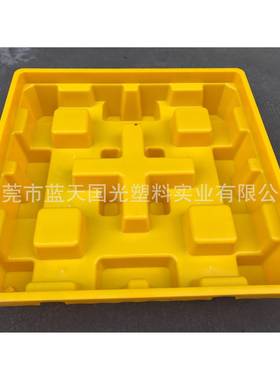 生产直销FIM地塑料防渗漏环保托盘4桶进手动叉车防泄漏塑料可卡板