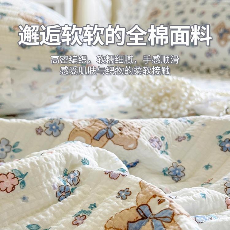 泡泡棉花边棉床笠SX202408床单件床罩夹2025新款裙式床套席护梦思
