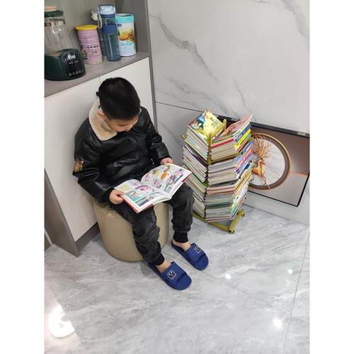 铁秀才儿童书架铁树形多层绘本架简易书库架落地式书报杂志架