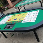 鱼虾蟹游戏桌铁脚可折 方便搬运收纳骰子台2.4x1.2x0.78米