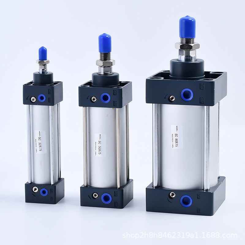 SC标准气缸32铝合金可调100加磁63工厂50*75X55065050-s