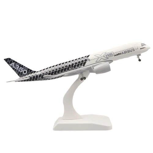 原厂涂装碳纤维20cm带轮拼装合金材料A350XWB原型机飞机模型航模