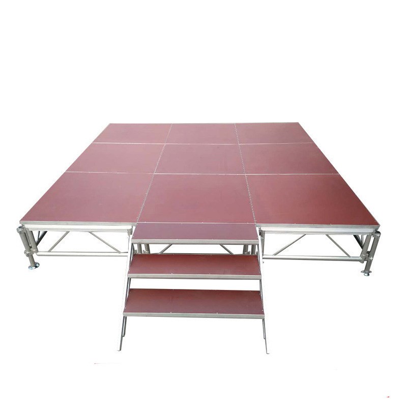 【舞台】快装合唱舞台板婚庆T台移动升降铝合金舞台 拼装舞台桁架