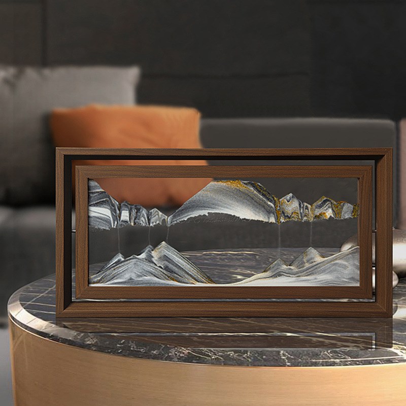 奥地利流沙画艺术家摆件家居创意客厅前台酒柜纪念品沙漏流沙摆件