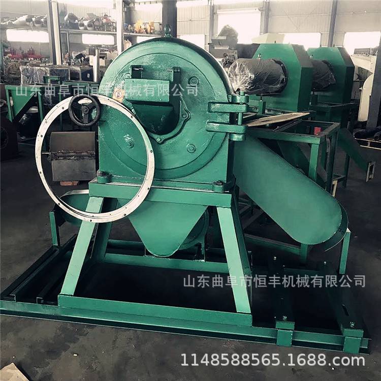 青岛 干湿两用大米齿盘式粉碎机稻壳饲料粉碎机120目 杂粮磨面机