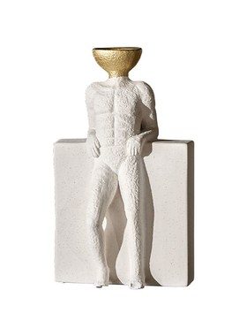 邸高家居家装室内空间装修设计师摆件高级感客厅电视柜工艺品陈列