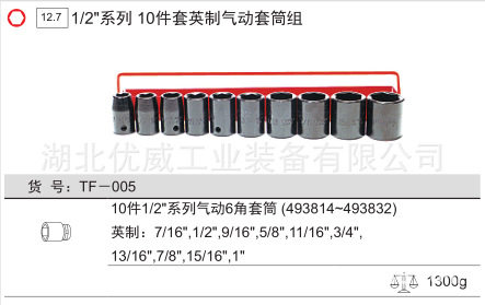 GENIUS1/2″英制气动套筒组