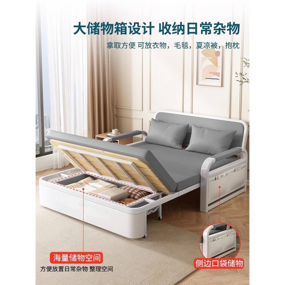 台A1L折叠沙发0床两用2025新款红单人阳多功F77H565H网能小户型伸