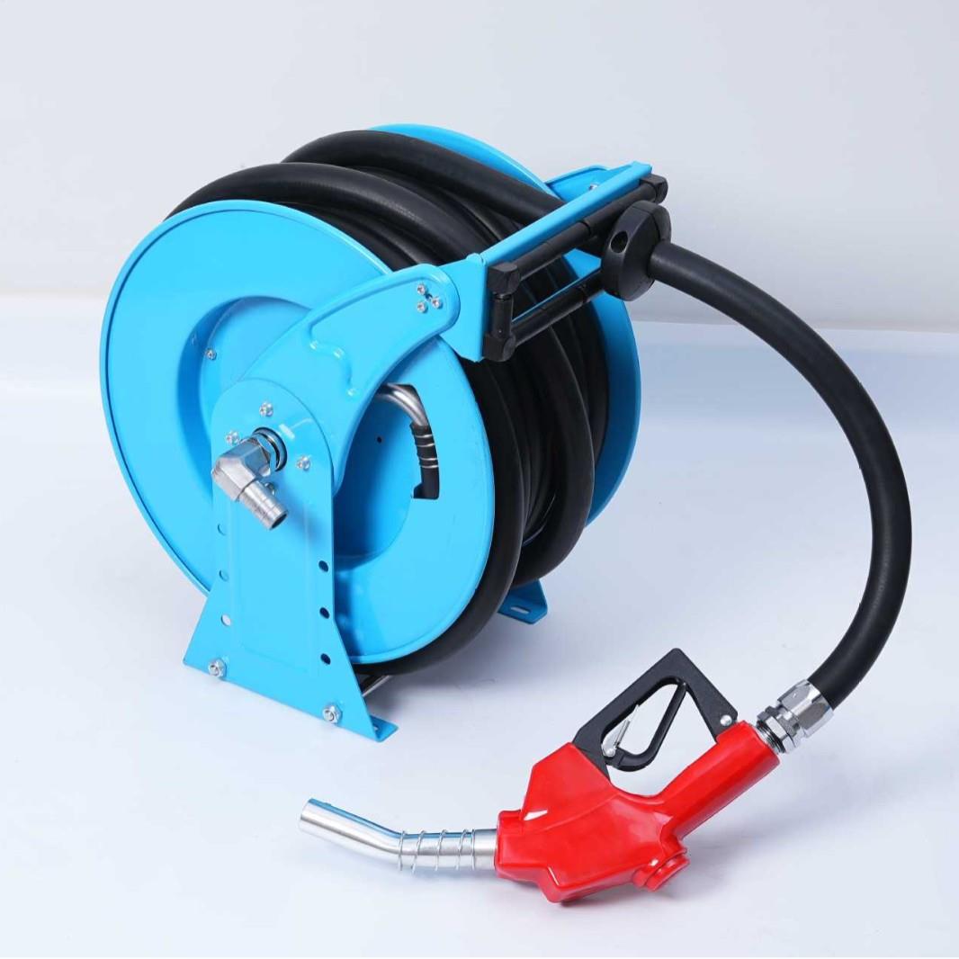 YWJ款蓝色高压自动新卷管器柴油卷管器动伸缩水鼓管卷才有自管器