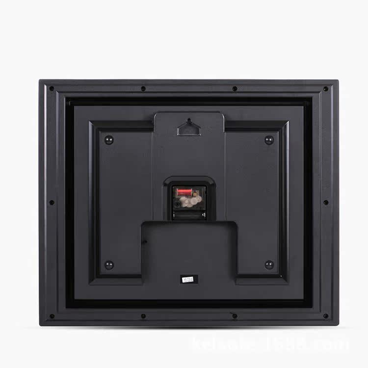 915PO9WER牌20英寸长方形大挂电钟客厅公办创意静音时钟子石英挂