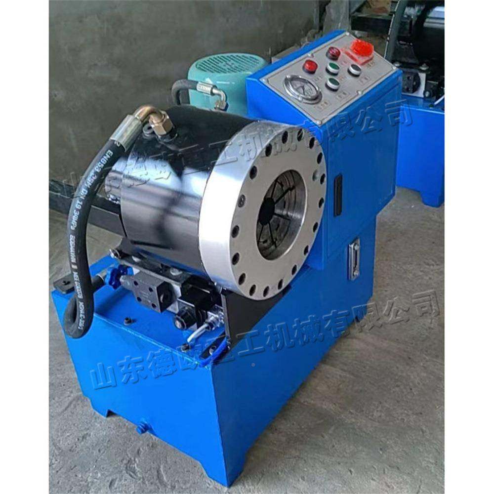 全自MAR动机大棚缩管机小型方管圆管接建筑脚手架对钢管扣压机