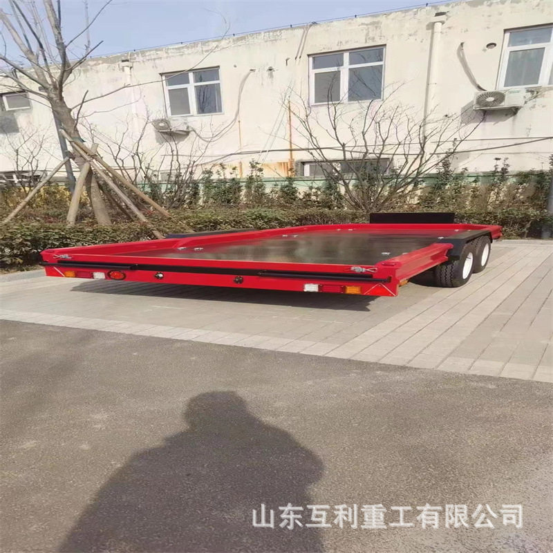重型电动拖挂式大吨位平板拖车