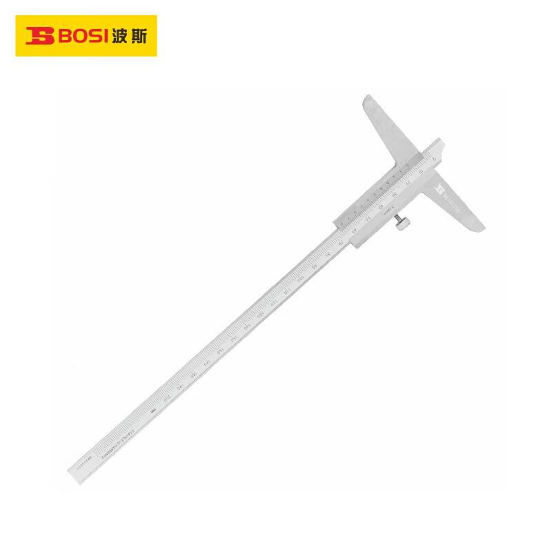 -波斯工1具（BOITOOLS）不锈QOC钢深度游标卡尺0200mmBSS51200