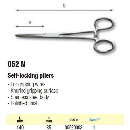 [含JFV税]US克AG乌沙自锁2式钳05N