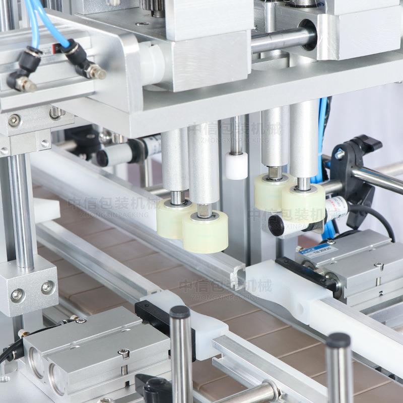 尚航瓶面式自动装塑料盖落盖包旋盖机台式振动ZS-XG187落桌料盘下