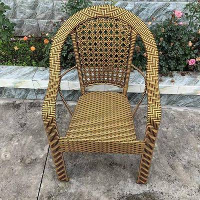 椅三家用藤椅CLN椅件套椅子凳子靠背大管椅大围老人扶手编织休闲