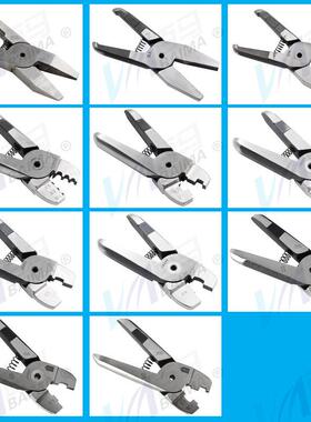 百马HS-3气动压0线钳裸端子缘端绝子夹线钳奶咀奶HS-30气嘴钳压端