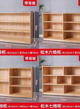 儿园柜实木玩具柜蒙氏教幼具柜置物架储物NML收子书纳区角柜儿童