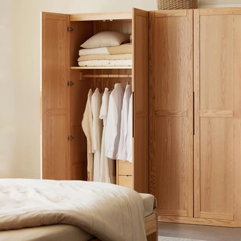 5V全实木衣组地柜落家用卧KYM大柜子现代室简约小户型合衣