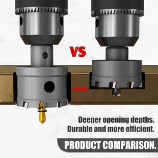 1无品牌 3PC不锈钢高速钢开孔钻器硬质合金扩孔属器金厚铁板铝合