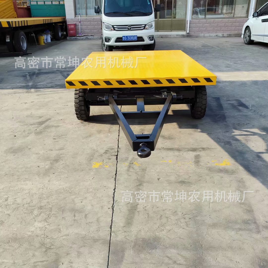 3吨后置工具箱平板拖车非标定制