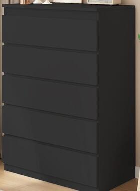 纳现代简约斗家XRB用卧室床尾收储物柜轻奢柜意客式厅抽屉黑色五