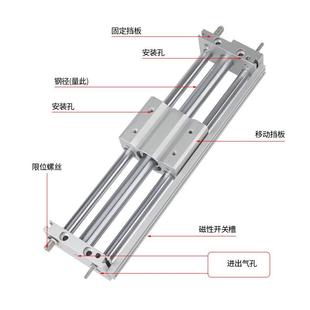 15气 无杆气缸通ZOB用Y型R SMC型气动缸C1S6 0磁偶4式