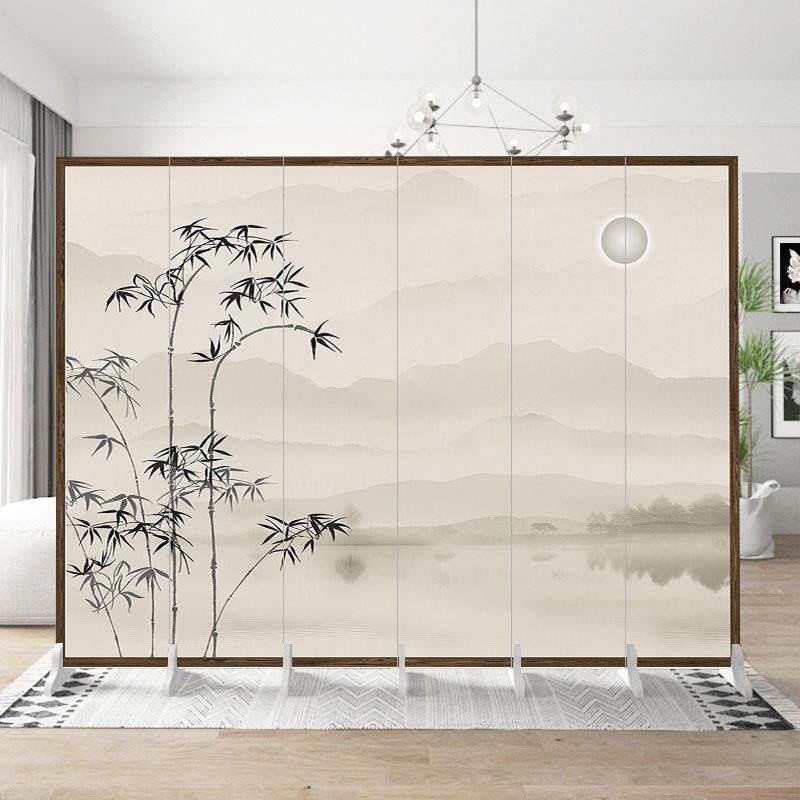 入屏风家用隔断酒店办公室客47455厅饭店简实木挡轻奢现户代约可