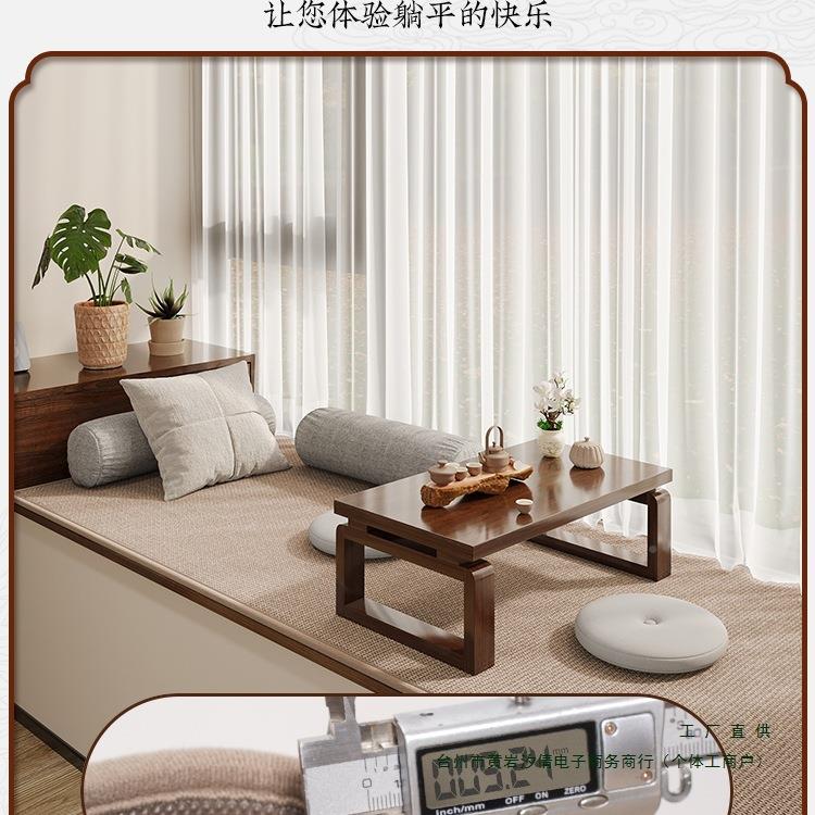 飘窗垫窗垫日台式棉简约F98M665S麻风格四季通用薄款防滑卧阳台室
