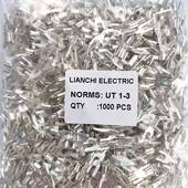 UT1 3叉型裸端子0型接线鼻子接U线耳铜紫焊DIS口100只 包