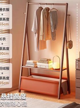 衣房架衣帽架落地卧室架OZC可移衣动家用间入户挂架简易置物收纳
