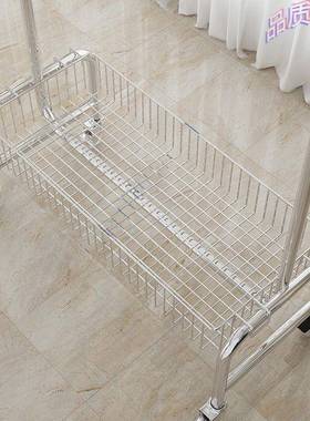 落地挂衣架移动多功带能收架纳服MON装子店展示架网红卧室蓝置物