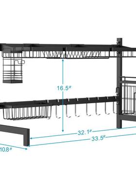 厨房碗果置物33364架餐沥蔬具收纳架不锈钢水碟架