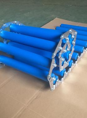 杭州可式滚输送机树滚脂筒筒WBY非标卷地辊线无动力蓝色辊筒传送